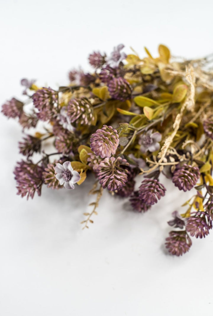 Dusty Lavender Mixed Plastic Leaf Ball - Greenery Market85336-LV