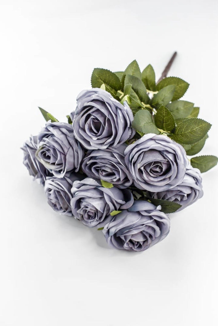 Dusty Lavender Rose Bush - 19" - Greenery Market85694-BL