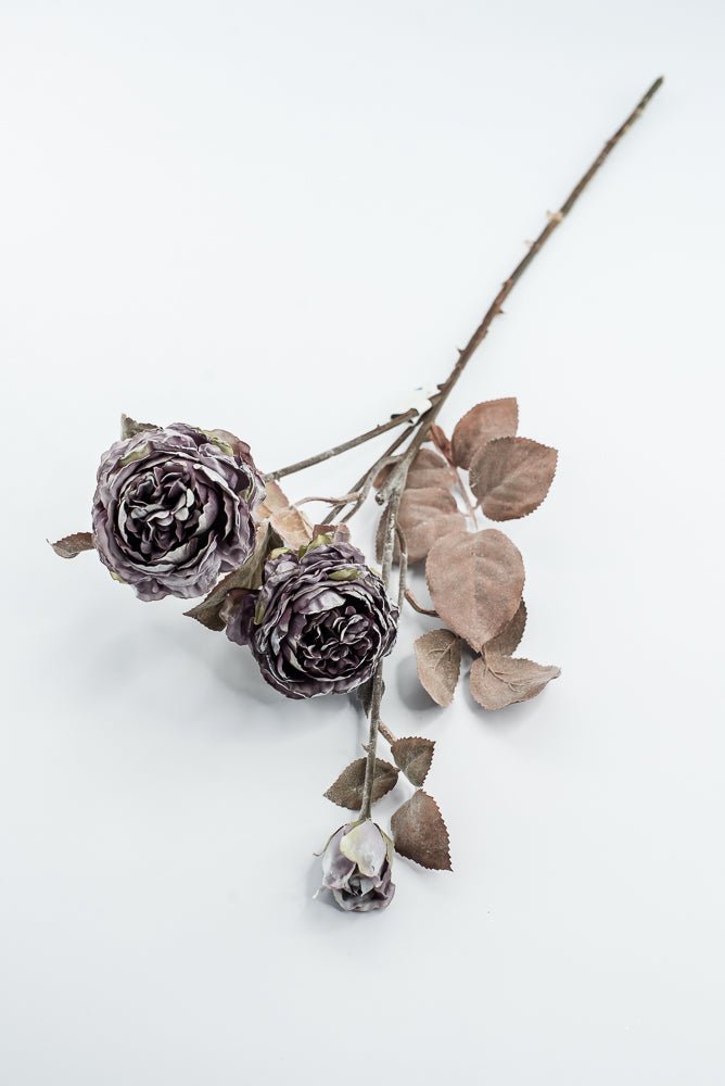 Dusty Purple, Artificial Rose Spray - 24" - Greenery MarketFSR734-PU