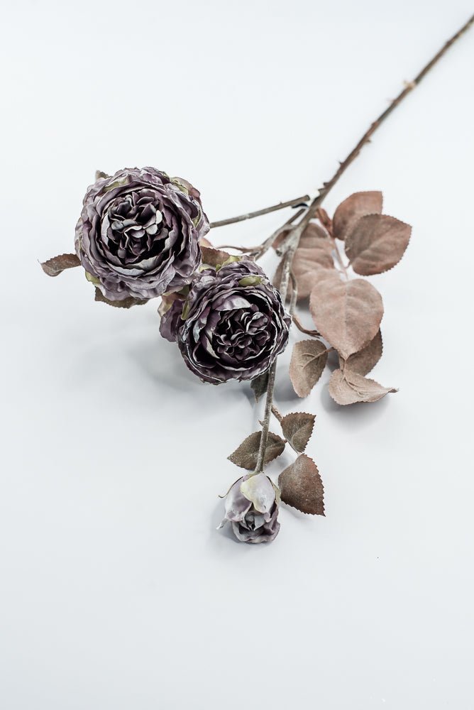Dusty Purple, Artificial Rose Spray - 24" - Greenery MarketFSR734-PU