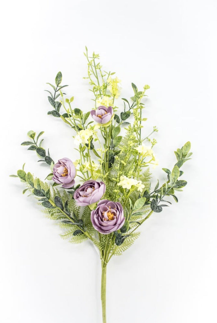 Dusty Purple Mixed Ranunculus Spray - 29" - Greenery Market65440-PU