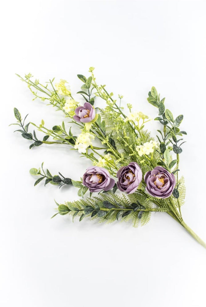 Dusty Purple Mixed Ranunculus Spray - 29" - Greenery Market65440-PU