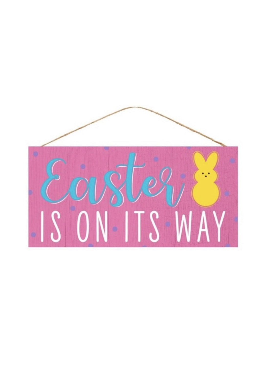 Easter is on its way peeps sign - Greenery Marketsigns for wreathsap8763