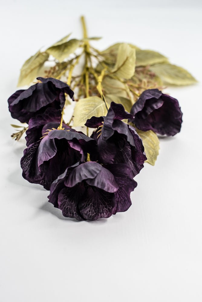 Eggplant Purple Mixed Poppy Bush - Greenery Market40320 - PU