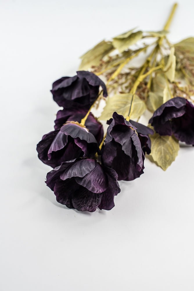 Eggplant Purple Mixed Poppy Bush - Greenery Market40320 - PU