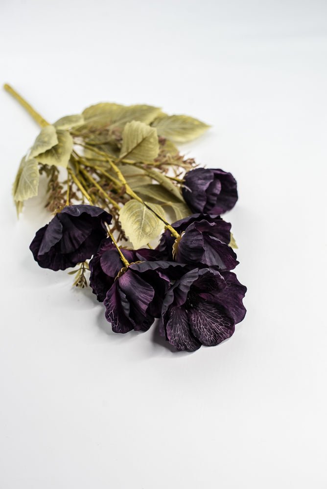 Eggplant Purple Mixed Poppy Bush - Greenery Market40320 - PU