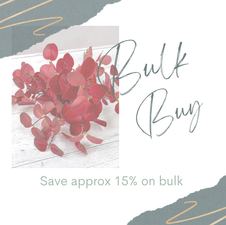 Eucalyptus bundle - red wine - Greenery MarketArtificial FloraBULKBUYx6 26365