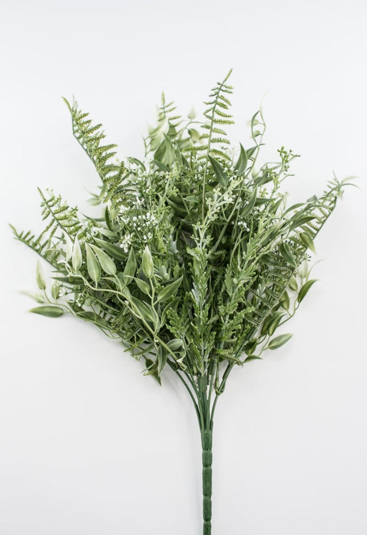 Everyone’s favorite Mixed greenery bush, white tips - Greenery Marketgreenerygm1115