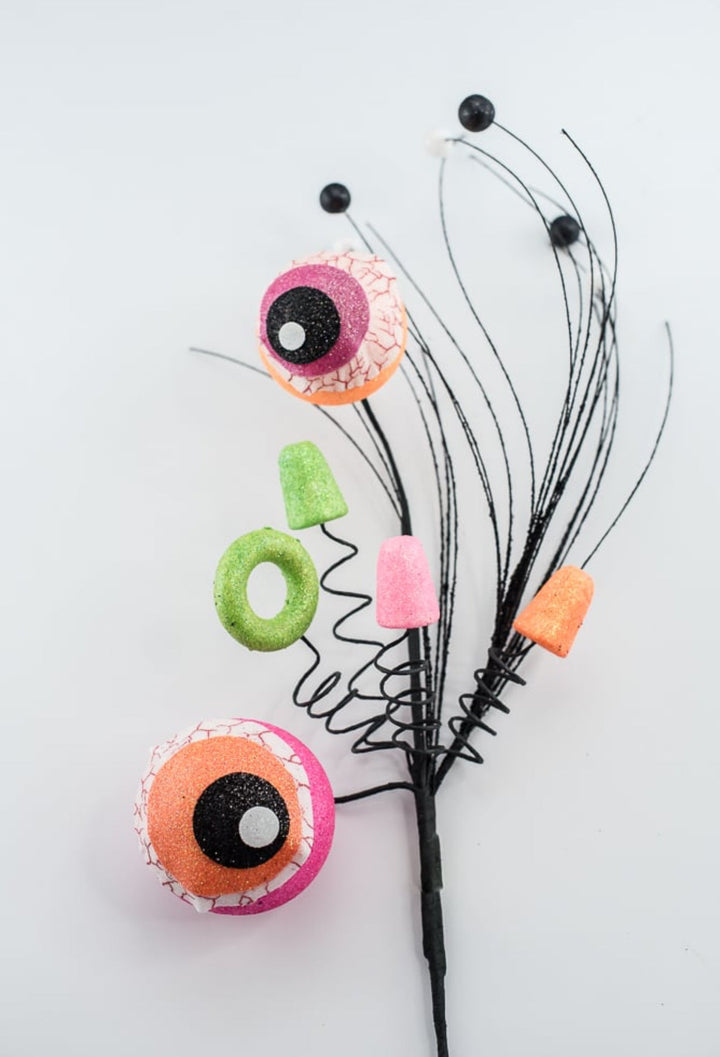 Eyeballs wired Halloween spray - Greenery MarketHalloween57135BTOR