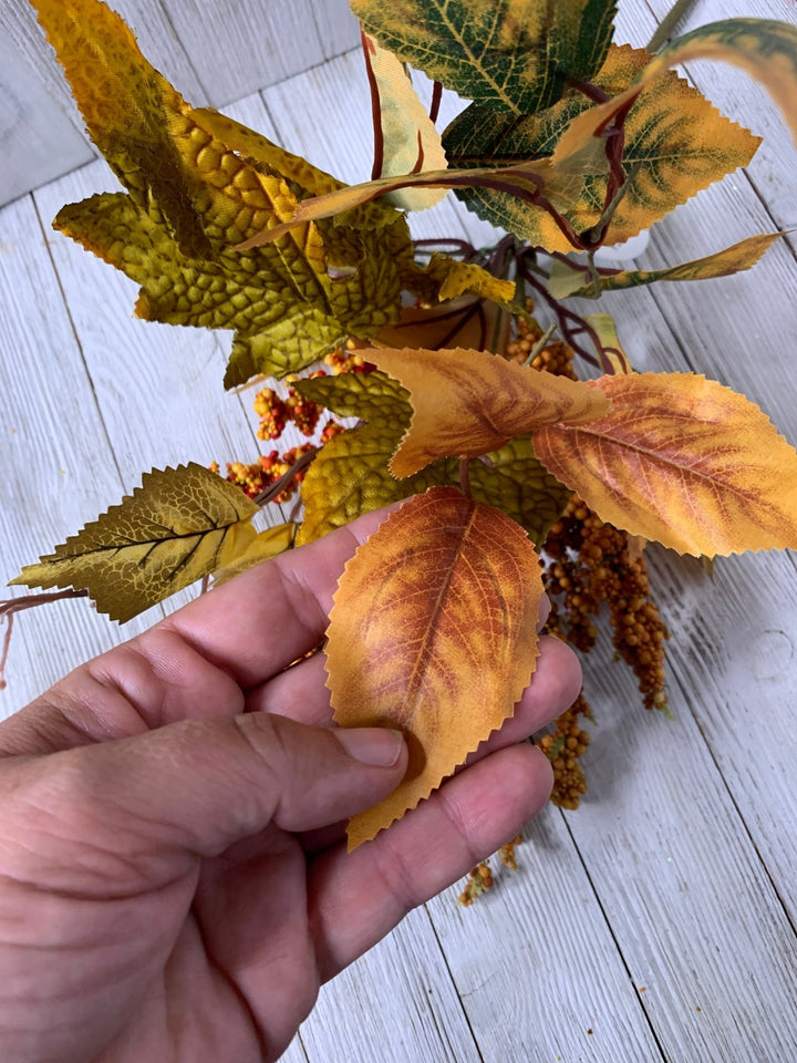 Fall leaves spray with berries - Greenery MarketgreeneryMTH12496