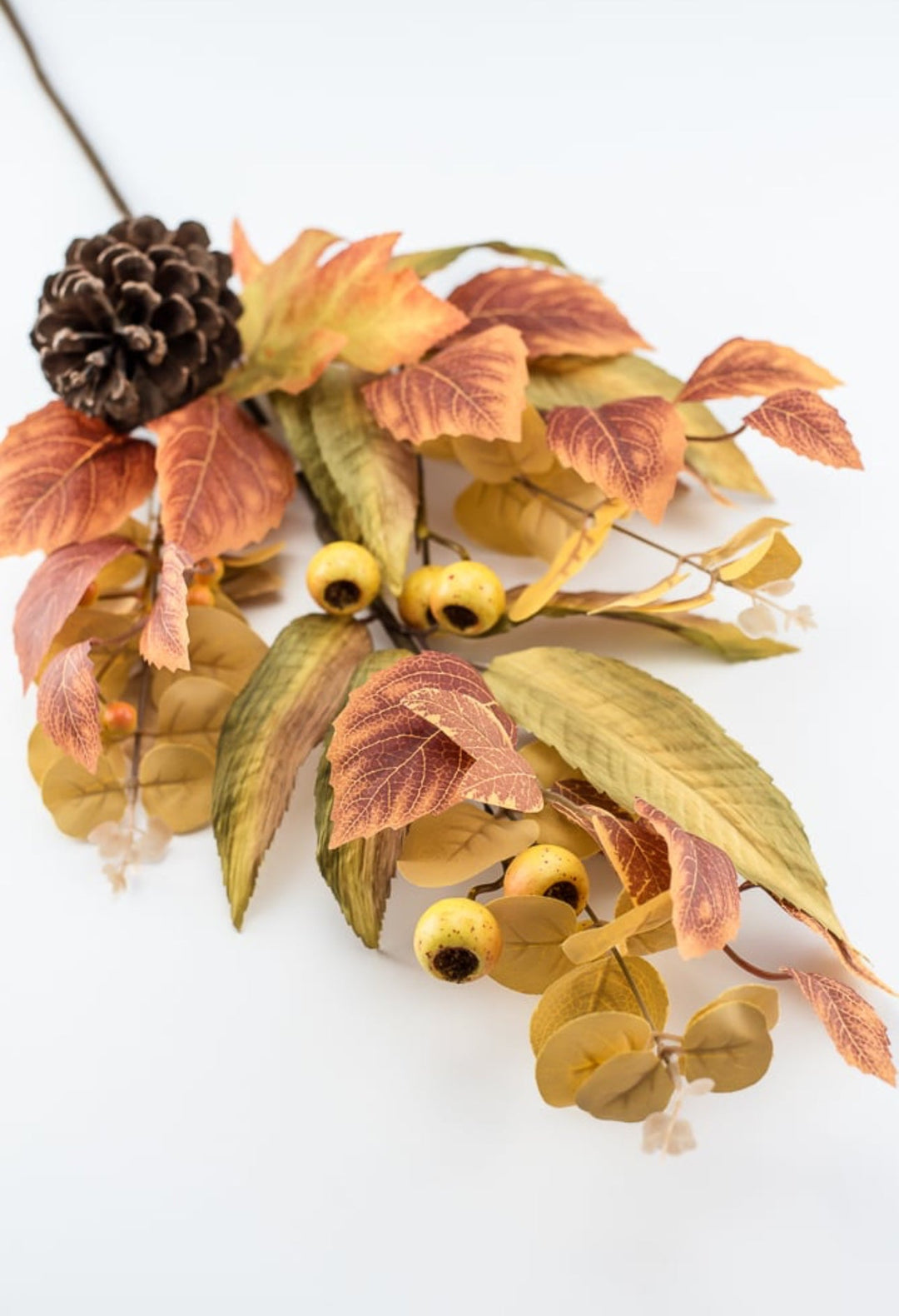 Fall mixed foliage, crater berries & cone spray - Greenery MarketgreeneryPM3483