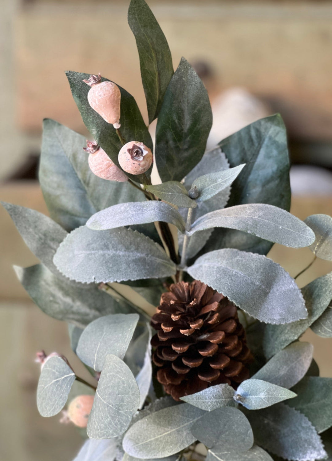 Fall mixed foliage & cream pumpkin spray - Greenery MarketgreeneryXF30531