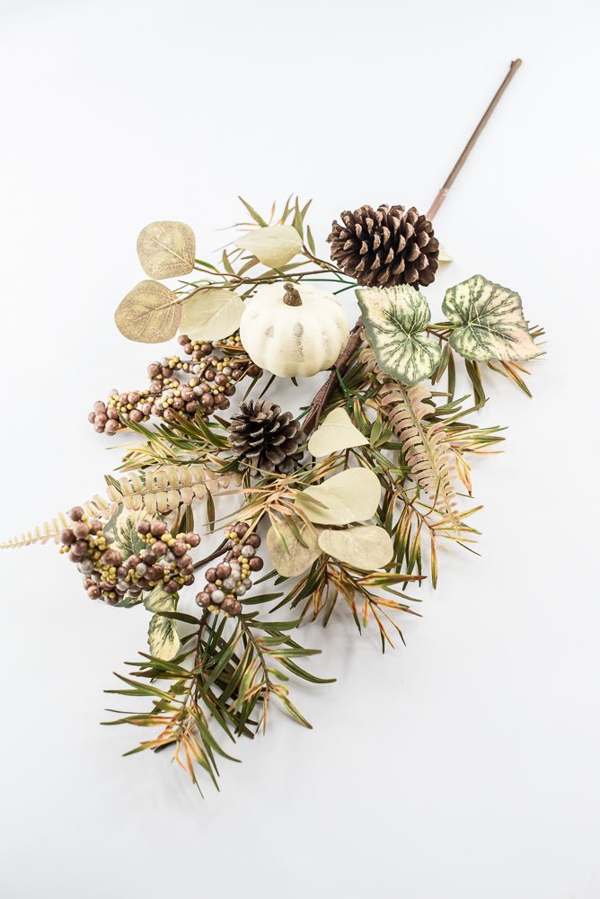 Fall mixed foliage & pumpkin spray - Greenery MarketgreeneryPm3498