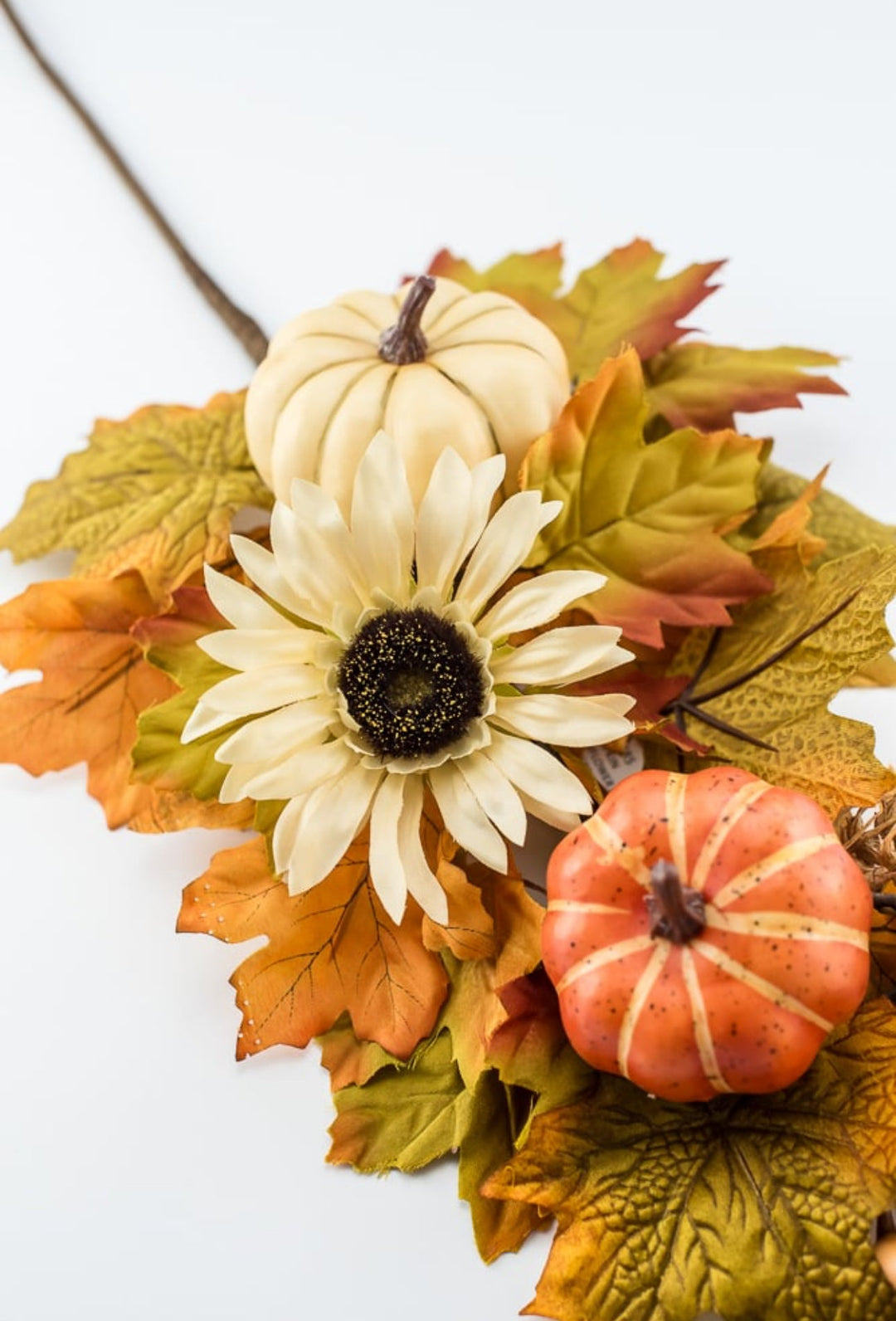 Fall mixed foliage, sunflower & pumpkin spray - Greenery MarketgreeneryPM3485