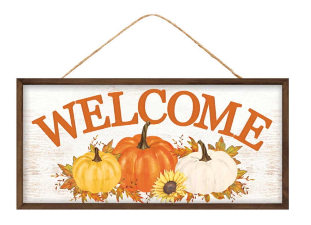 Fall pumpkin welcome sign - Greenery MarketSeasonal & Holiday DecorationsAP735571