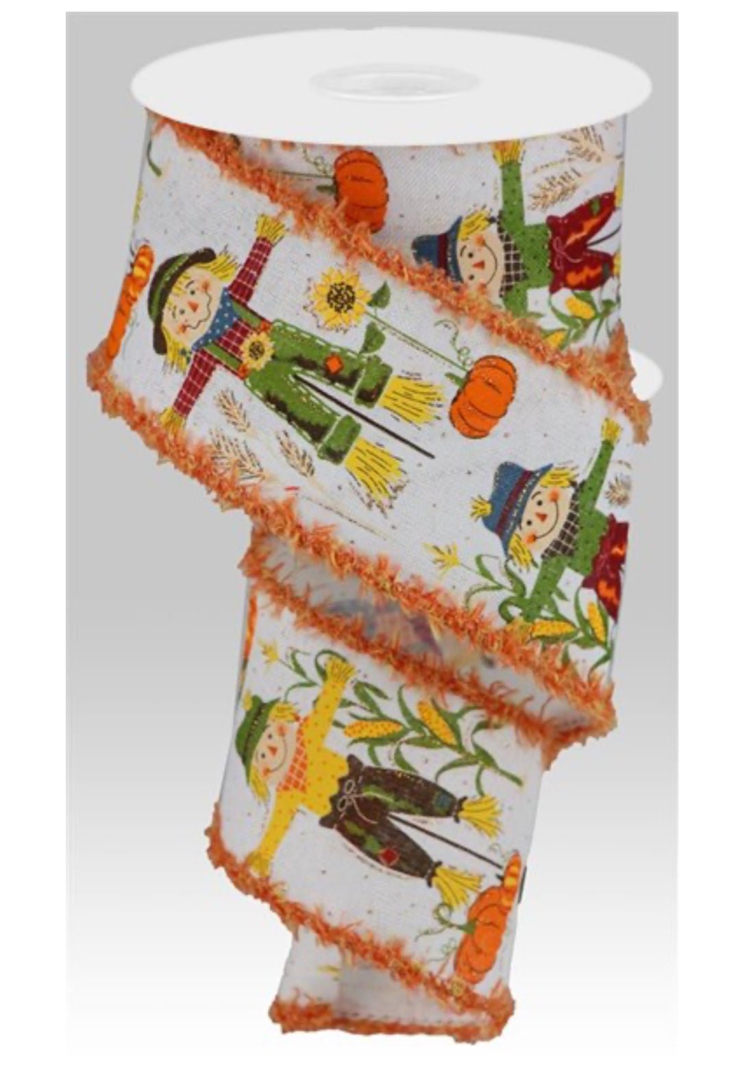 Fall Scarecrow wired ribbon 2.5” - Greenery MarketWired ribbonRG0864327