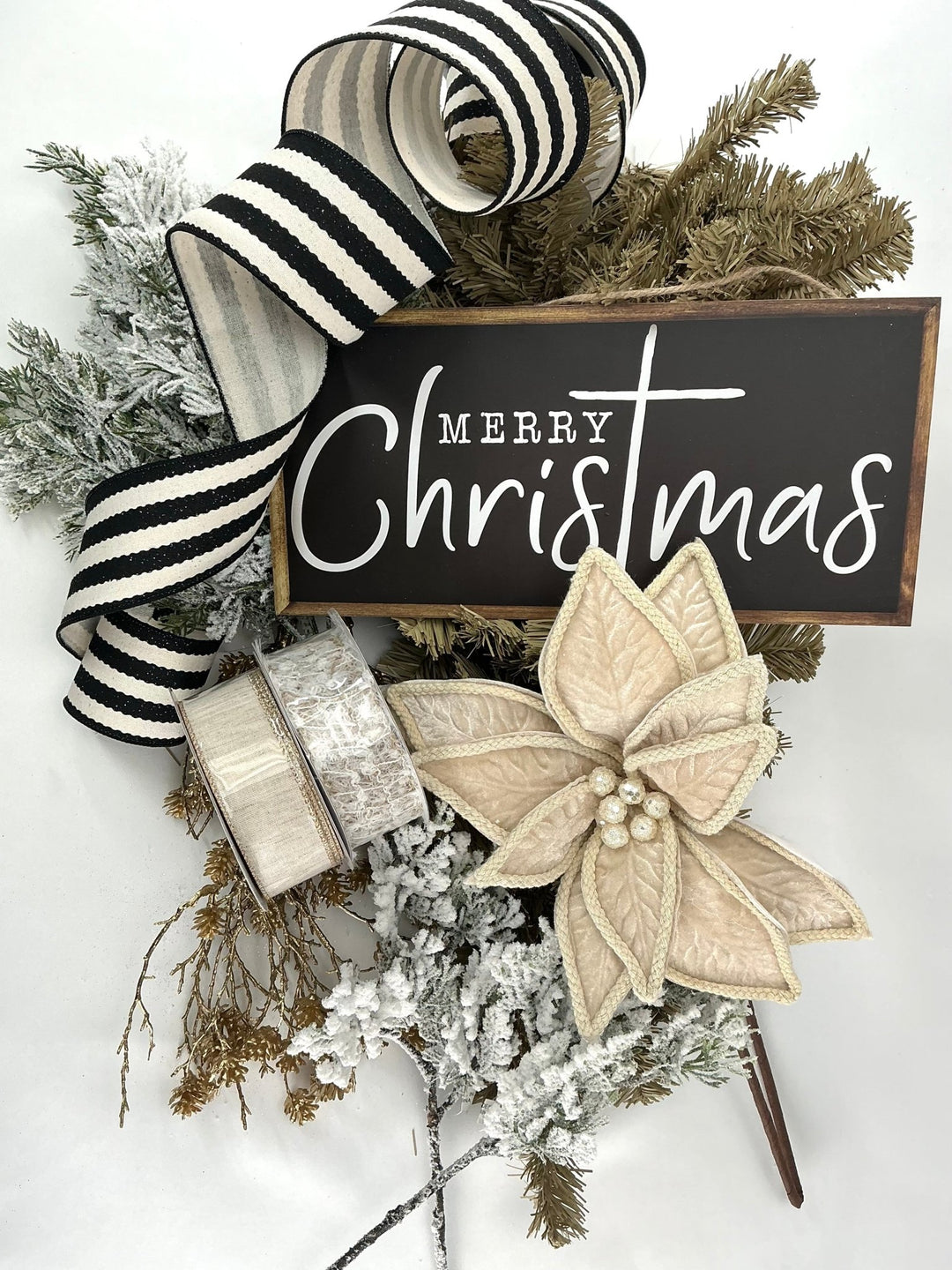 Farmhouse black and cream kit with swag - discounted bundle - Greenery MarketCreamblackswagkit