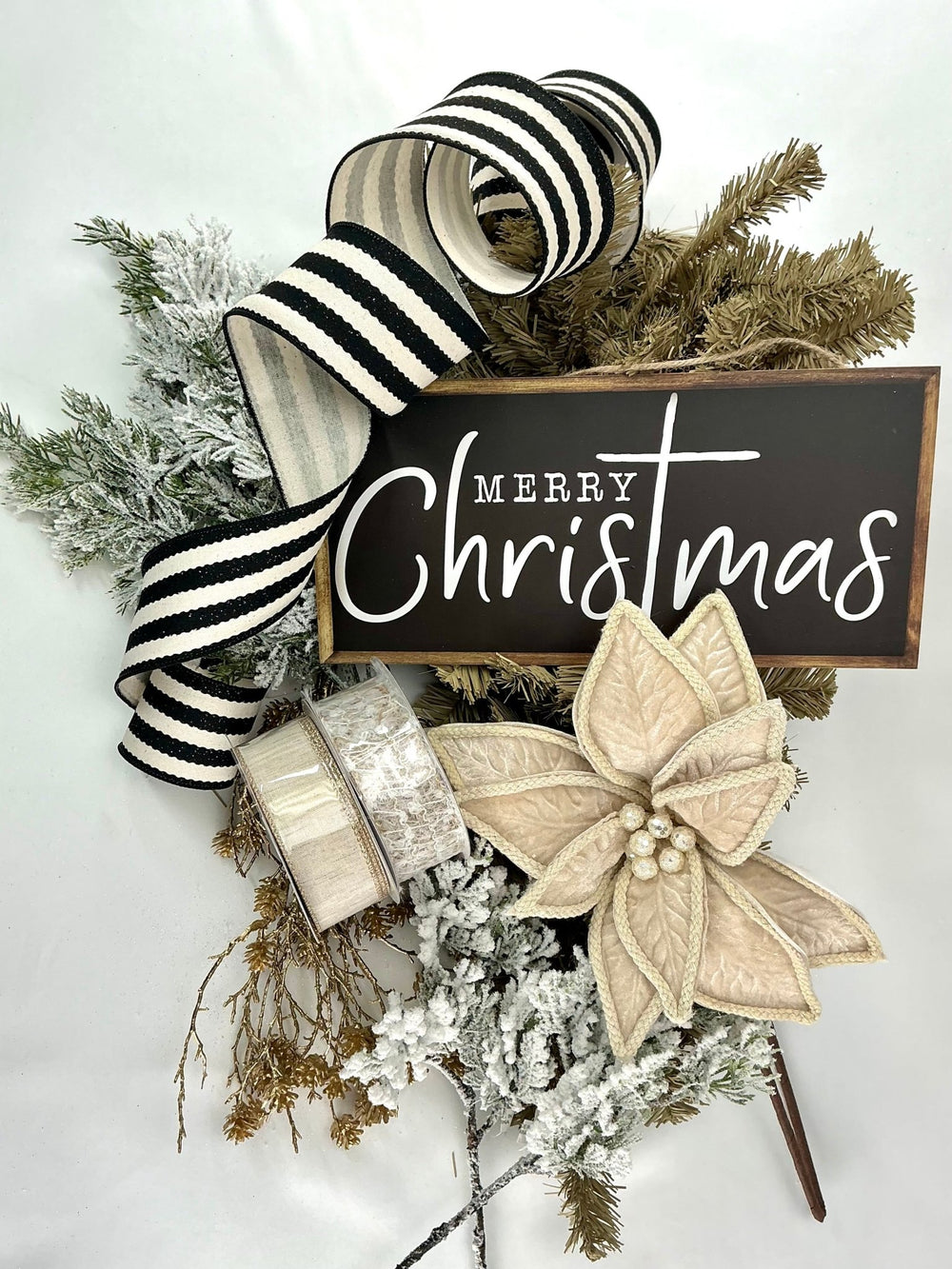 Farmhouse black and cream kit with swag - discounted bundle - Greenery MarketCreamblackswagkit