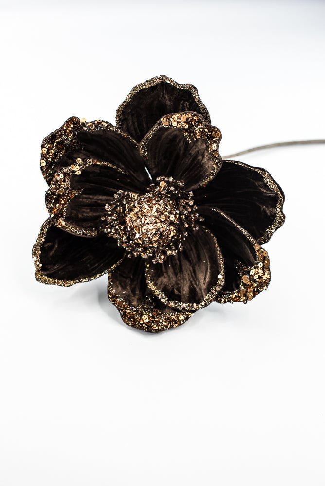 Farrisilk Artificial Chocolate Victorian Magnolia Stem - Greenery MarketArtificial FlowersCF045-23