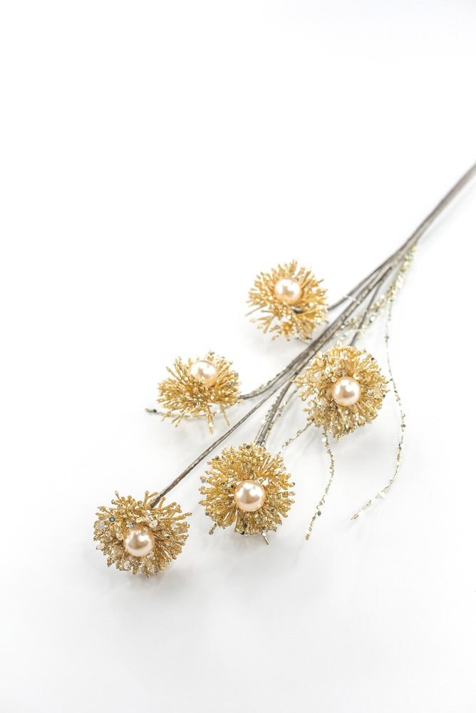 Farrisilk Artificial Gold Pearl Puff - 28" - Greenery MarketArtificial FloraCF104-50