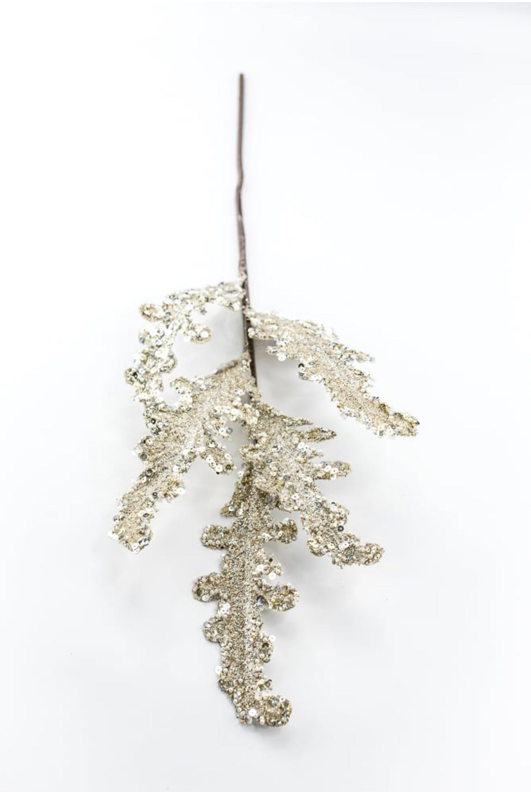 Farrisilk, Artificial, Platinum Crystal Acanthus Spray - 28" - Greenery MarketArtificial FlowersCF129-51