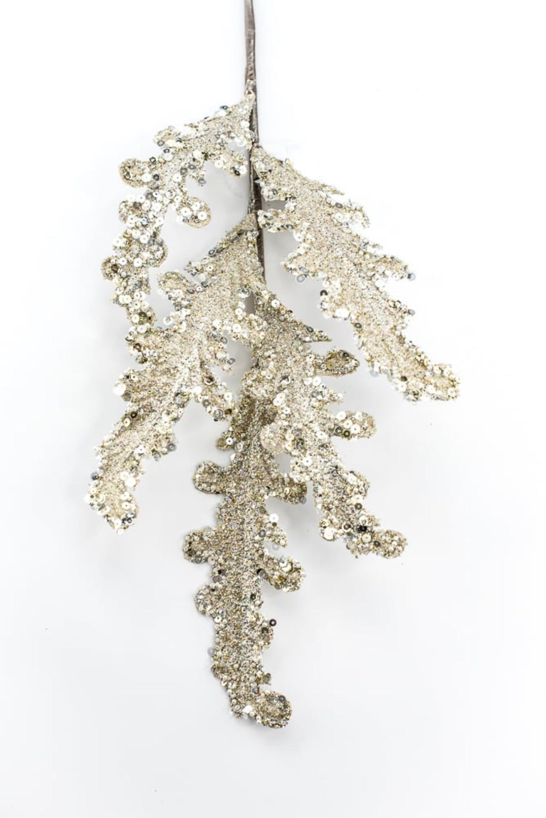 Farrisilk, Artificial, Platinum Crystal Acanthus Spray - 28" - Greenery MarketArtificial FlowersCF129-51