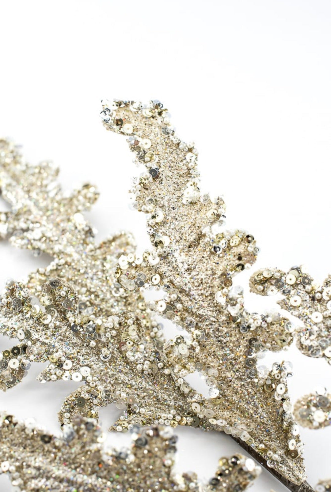 Farrisilk, Artificial, Platinum Crystal Acanthus Spray - 28" - Greenery MarketArtificial FlowersCF129-51