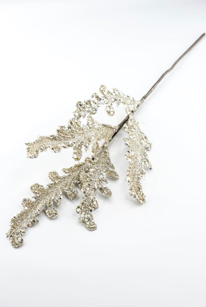 Farrisilk, Artificial, Platinum Crystal Acanthus Spray - 28" - Greenery MarketArtificial FlowersCF129-51