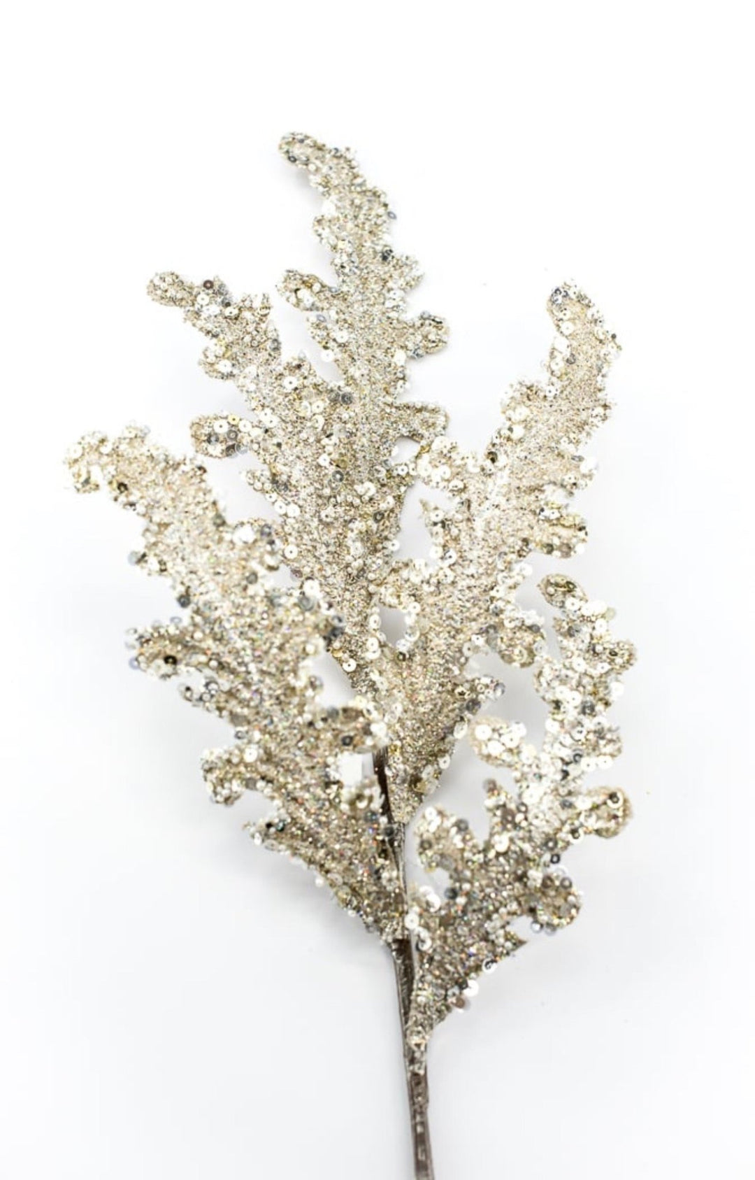 Farrisilk, Artificial, Platinum Crystal Acanthus Spray - 28" - Greenery MarketArtificial FlowersCF129-51