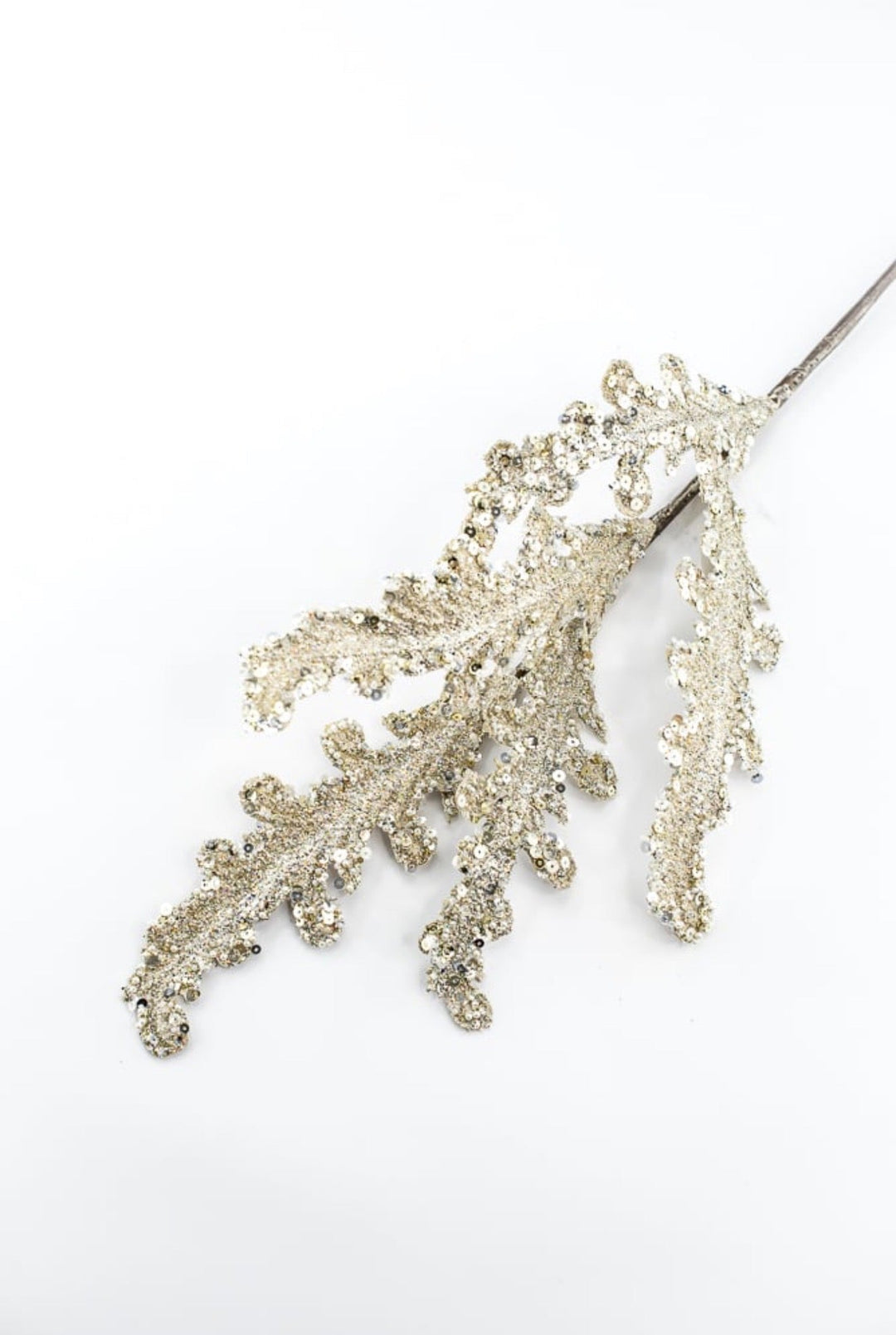 Farrisilk, Artificial, Platinum Crystal Acanthus Spray - 28" - Greenery MarketArtificial FlowersCF129-51