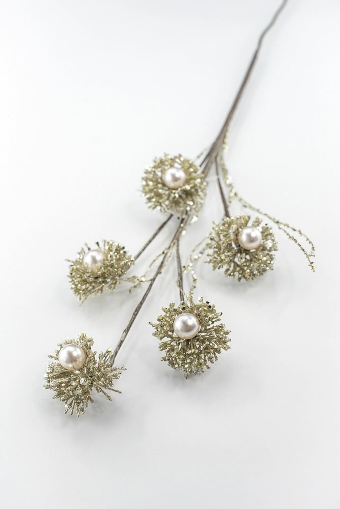 Farrisilk Artificial Platinum Pearl Puff - 28" - Greenery MarketArtificial FloraCF104-51