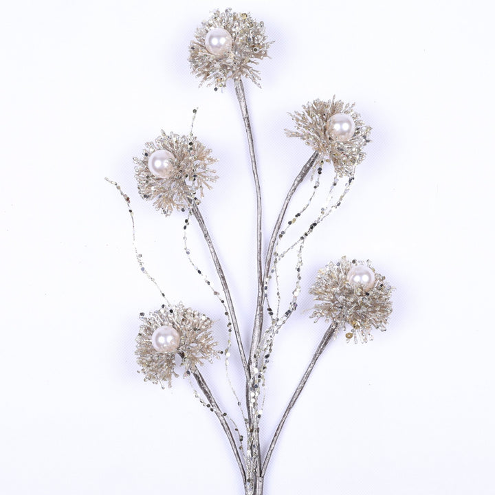 Farrisilk Artificial Platinum Pearl Puff - 28" - Greenery MarketArtificial FloraCF104-51