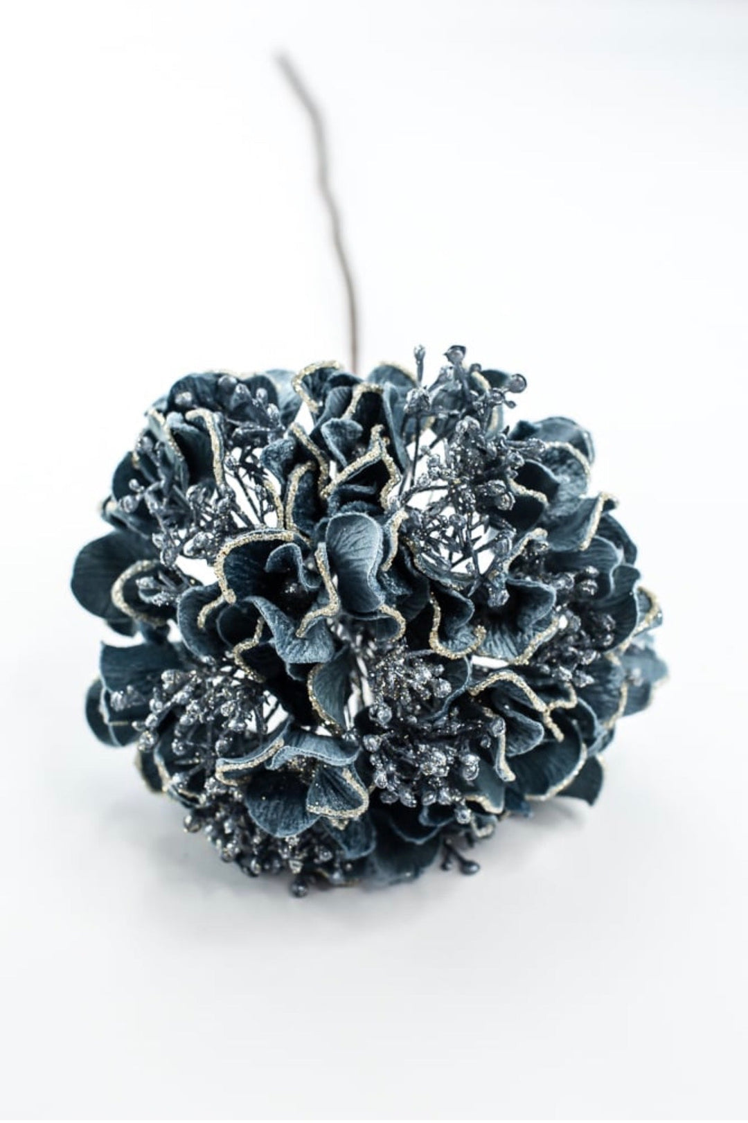 Farrisilk Artificial Steel Blue Hydrangea Stem - Greenery MarketArtificial FlowersCF136-17