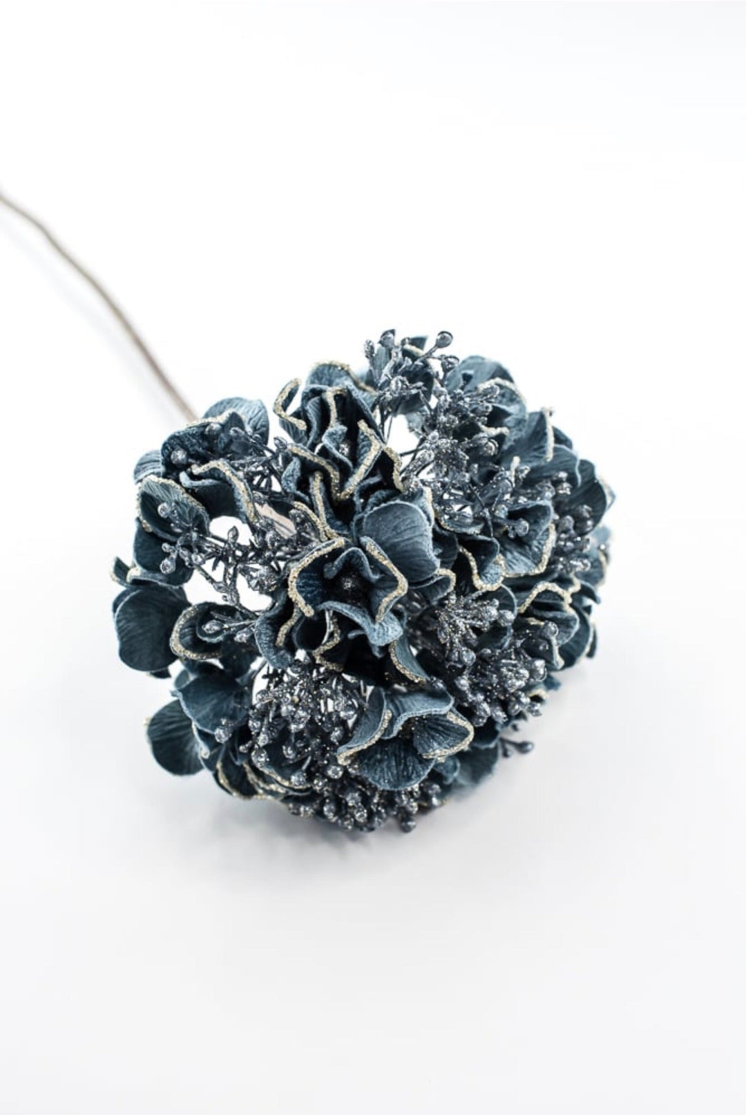 Farrisilk Artificial Steel Blue Hydrangea Stem - Greenery MarketArtificial FlowersCF136-17