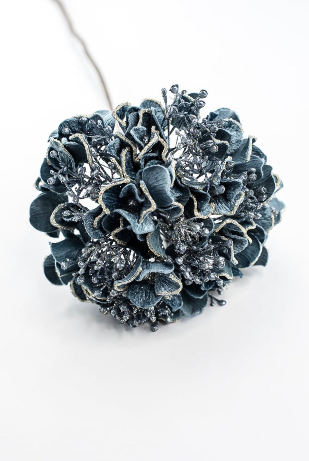 Farrisilk Artificial Steel Blue Hydrangea Stem - Greenery MarketArtificial FlowersCF136-17