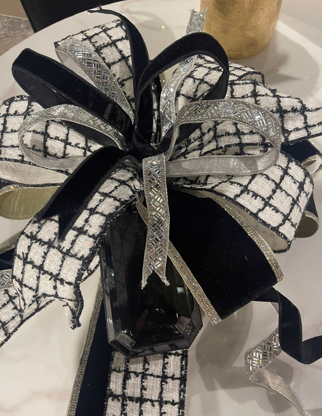 Farrisilk Black Velvet Wired Ribbon - 1" - Greenery MarketWired RibbonRG008-92