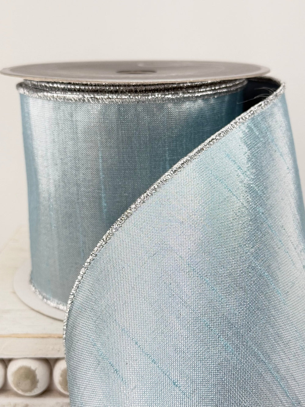 Farrisilk Blue Color Accent 4” wired ribbon AS - IS - Greenery MarketRibbons & TrimRA717-24