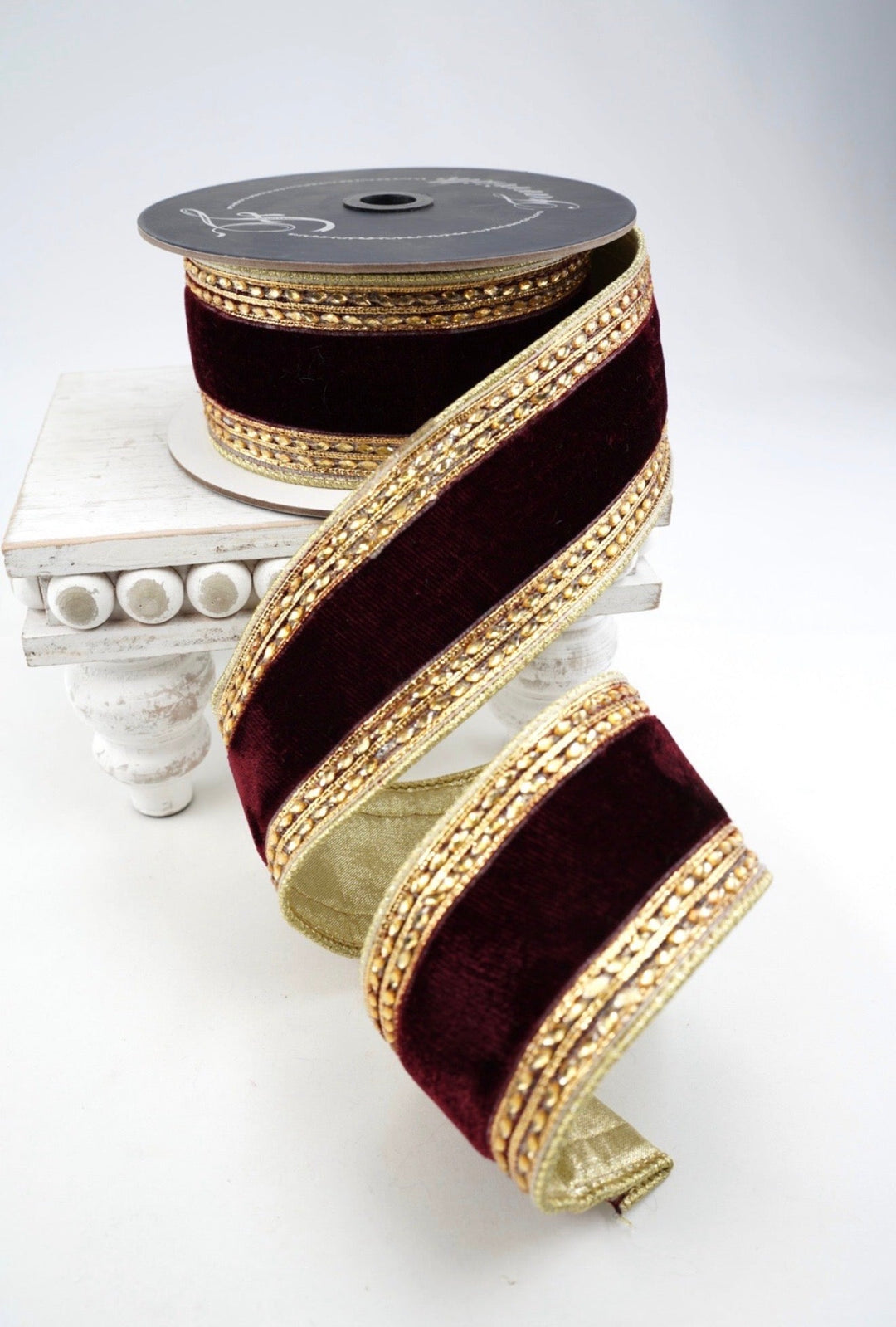 Farrisilk Burgundy Queen Victoria Wired Ribbon - 2.5" - Greenery MarketWired RibbonRK309-11