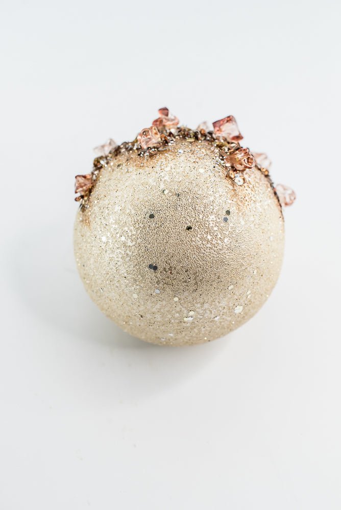 Farrisilk Cappuccino & Ivory Sugar Crystal Ball - 24" - Greenery MarketCF079-29