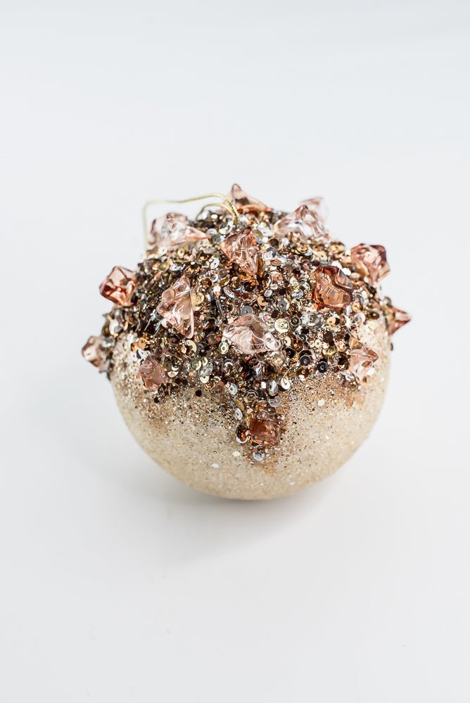 Farrisilk Cappuccino & Ivory Sugar Crystal Ball - 24" - Greenery MarketCF079-29