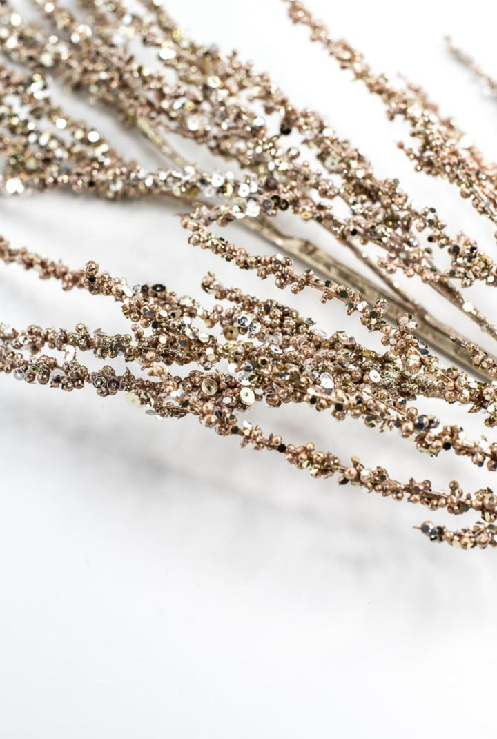 Farrisilk Cappuccino Twinkling Twigs Spray - 32" - Greenery MarketCF118-29
