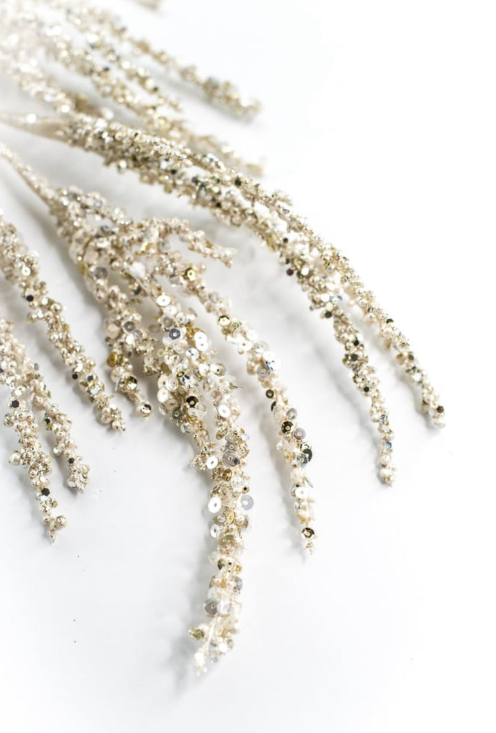 Farrisilk Champagne Twinkling Twigs Spray - 32" - Greenery MarketCF118-93