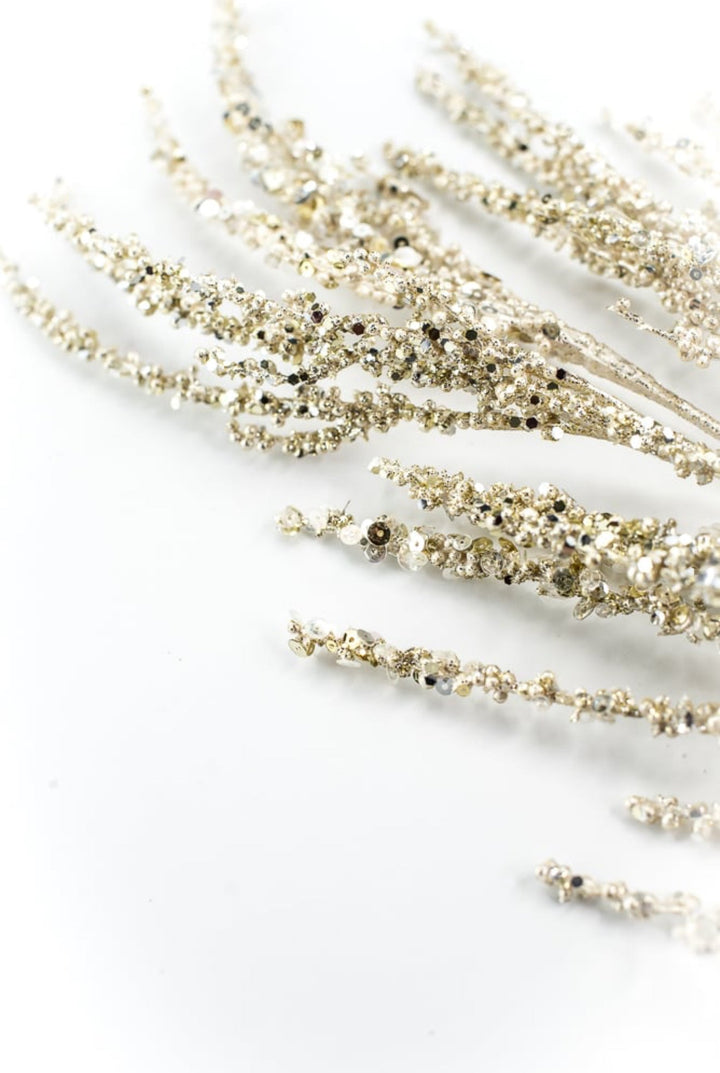 Farrisilk Champagne Twinkling Twigs Spray - 32" - Greenery MarketCF118-93