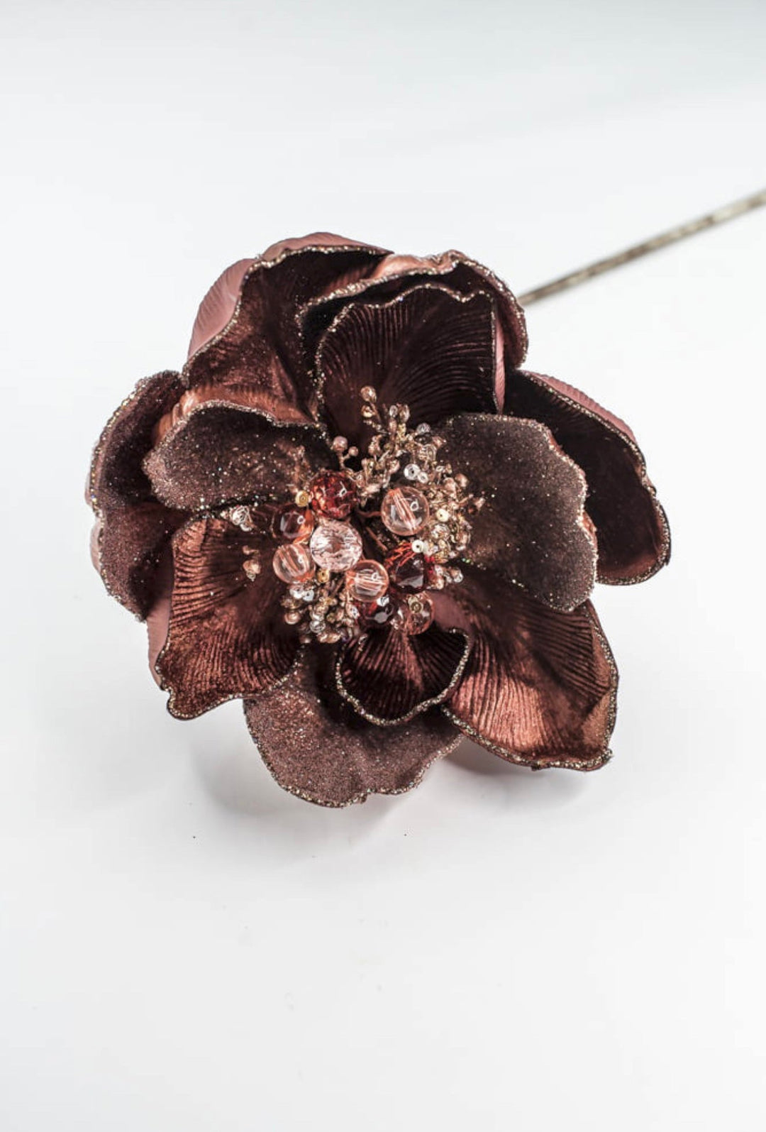 Farrisilk Chocolate Grand Magnolia Stem - 10" - Greenery MarketCF059-23