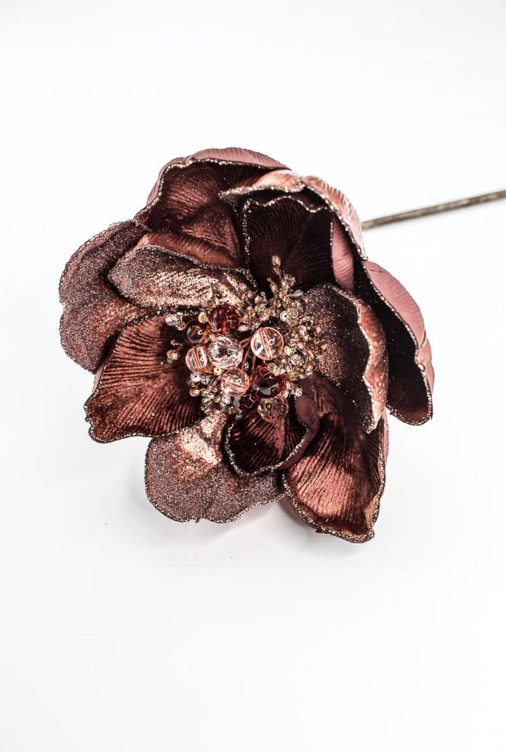 Farrisilk Chocolate Grand Magnolia Stem - 10" - Greenery MarketCF059-23