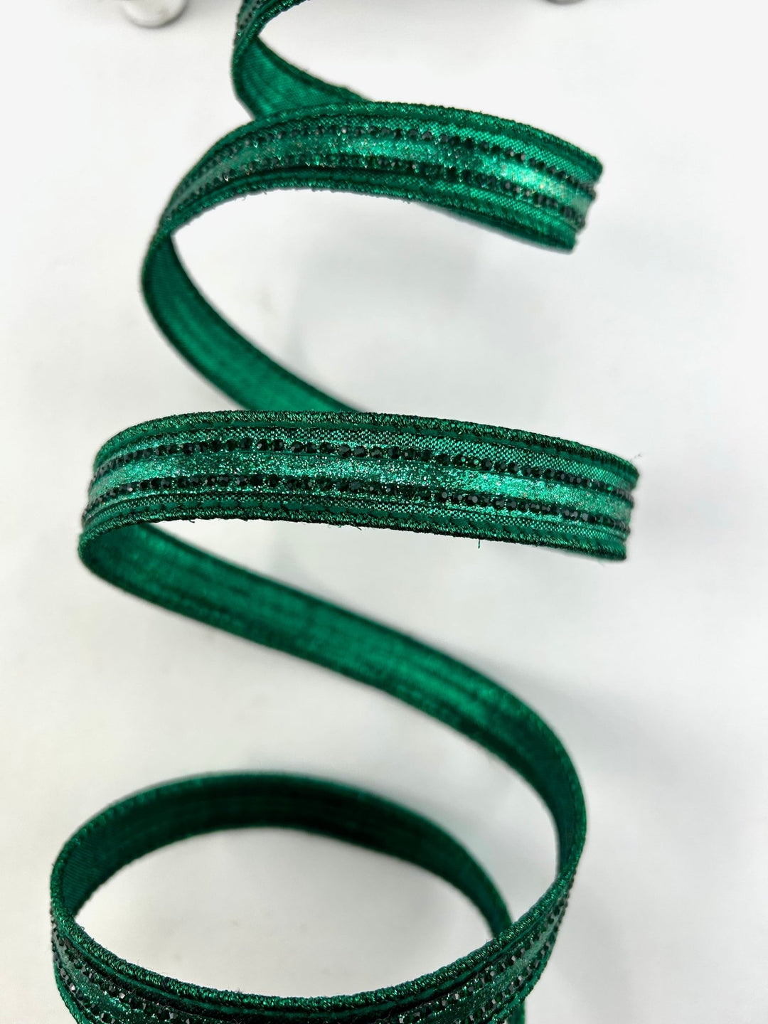 Farrisilk Emerald Semiprecious Wired Ribbon - .75" - Greenery MarketWired RibbonRK811-55