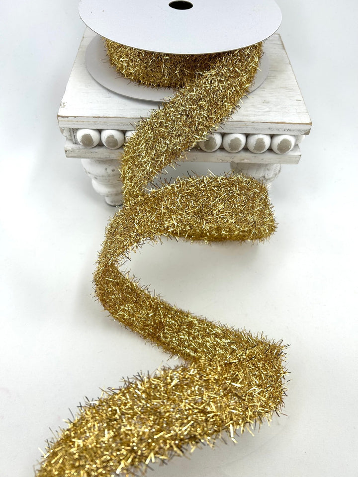 Farrisilk Gold Jazzy Wired Ribbon - 1.5" - Greenery MarketWired RibbonRS209-50