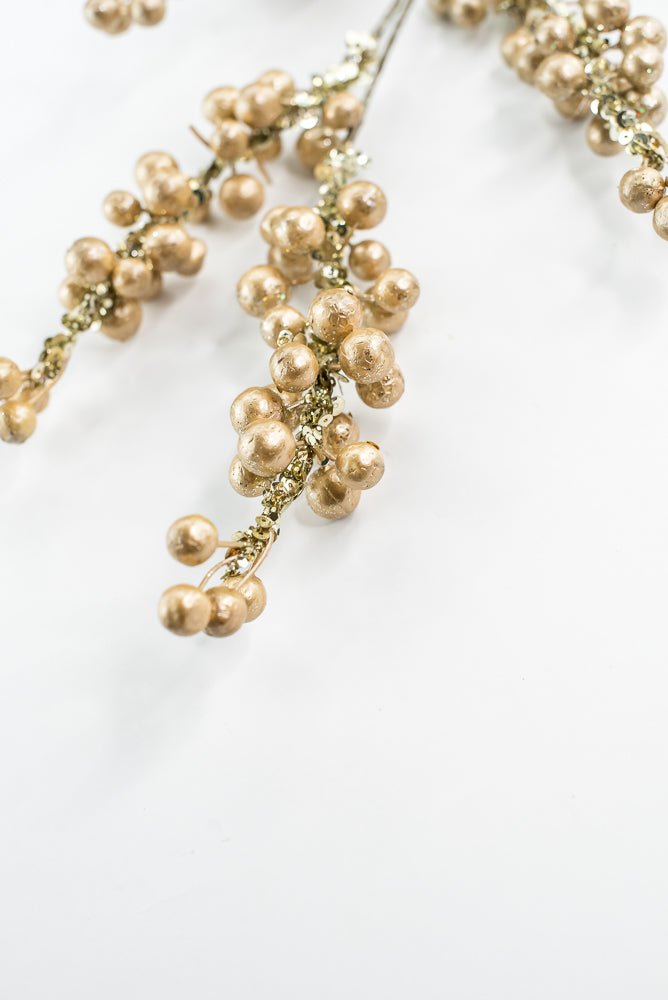 Farrisilk Gold Pearl Spray - 30" - Greenery MarketCF001-50