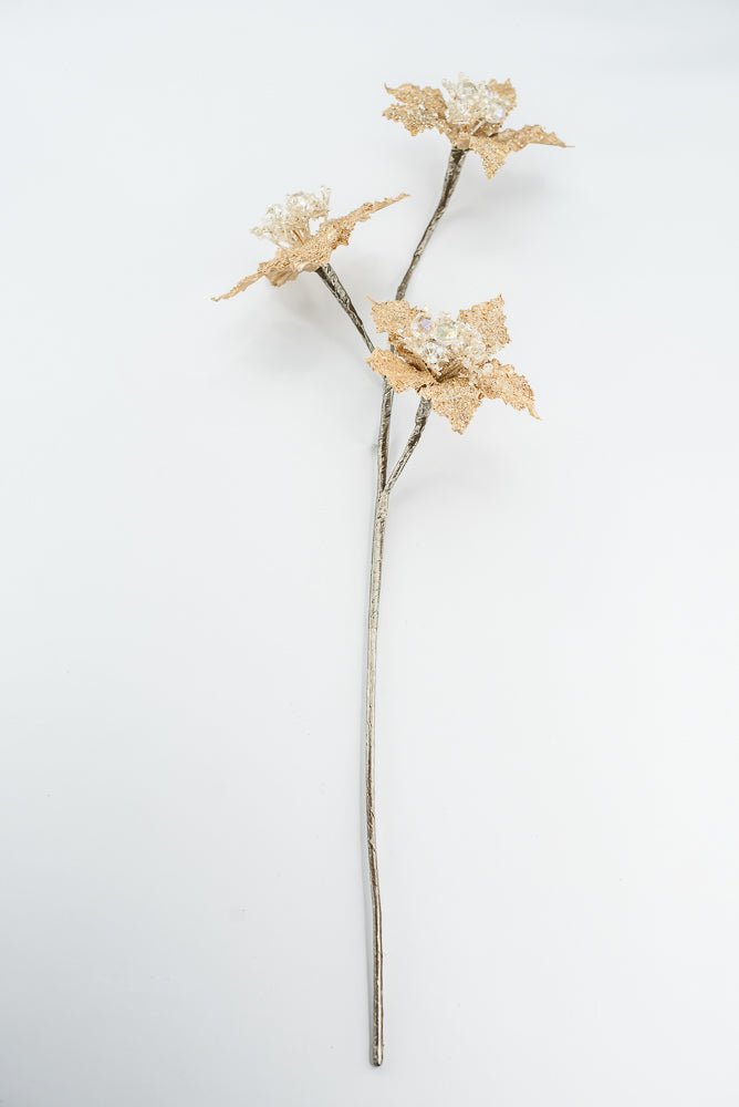 Farrisilk Gold Star Flower Spray - 28" - Greenery MarketCF122-50