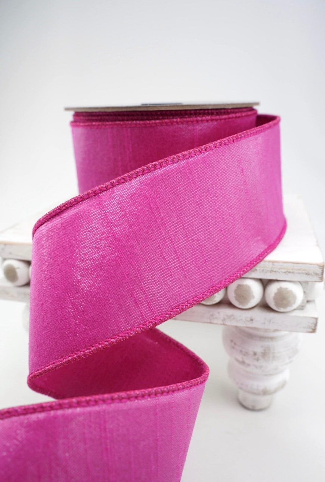 Farrisilk Hot Pink Silky Sheen Wired Ribbon - 2.5" - Greenery MarketWired RibbonSR155-15